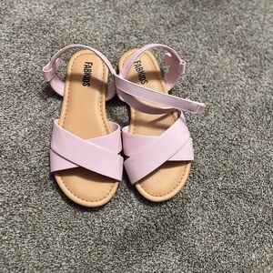 Fabkids Light Pink Cross-Strap Sandals